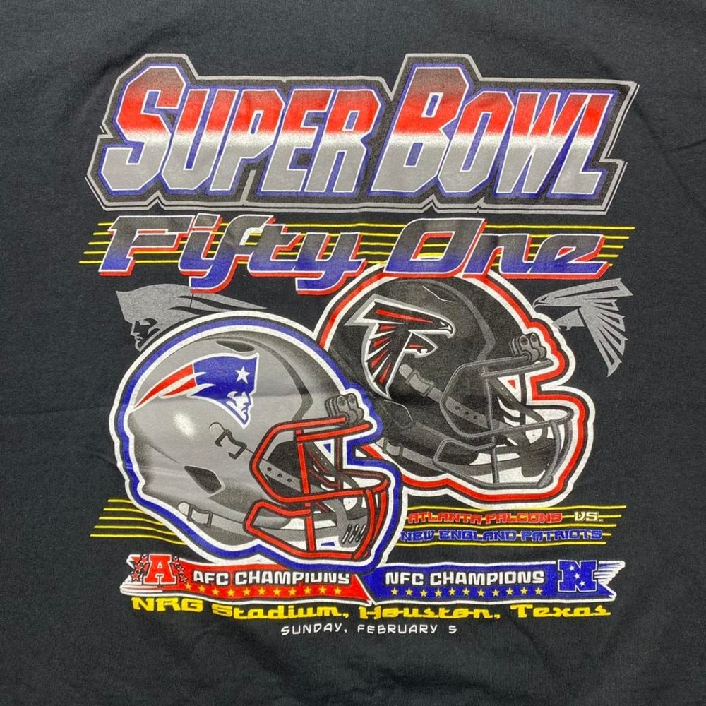 2017 Super Bowl Patriots vs Falcons shirt
